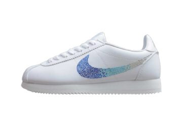 נעלי נייק-Nike Classic Cortez -White_Diamond_Blue