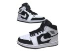 נעלי נייק אייר ג'ורדן גבוהות 1 צבע שחור לבן-Nike Air Jordan 1 High