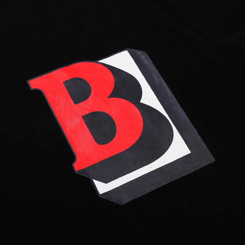 ברברי - BURBERRY TSHIRT - Black & Red Logo – תמונה 4