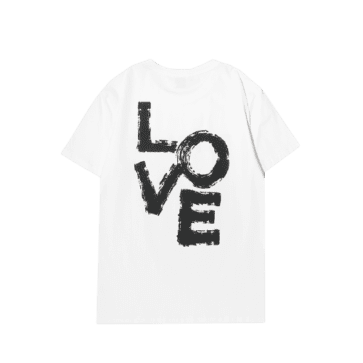 ברברי - BURBERRY TSHIRT - White & Black Logo