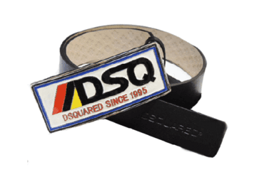 DSQUARED2 BELT- Black Yellow & Red