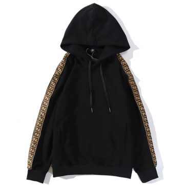 פנדי - FENDI HOODIES - Black & Pale Brown