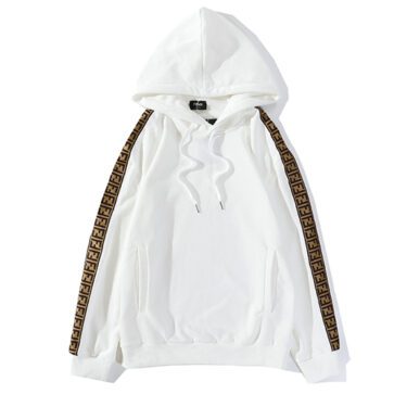 פנדי - FENDI HOODIES - White & Pale Brown