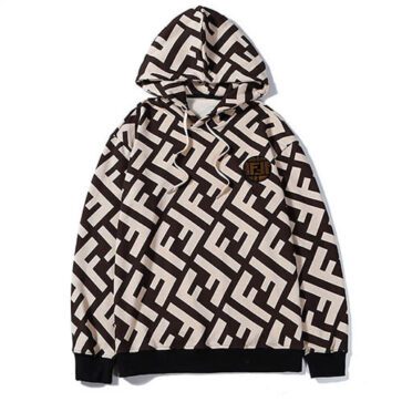 פנדי - FENDI HOODIES - White & Raw Umber