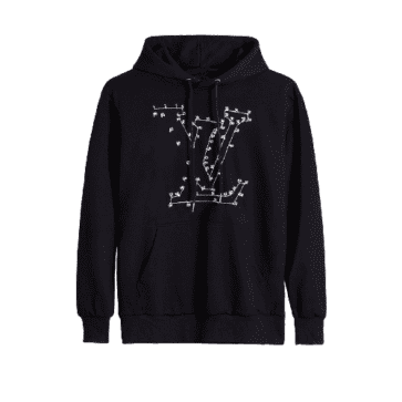 Louis Vuitton-לואי ויטון Hoodie- Black & White