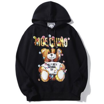 מוסקינו - MOSCHINO HOODIE - Black