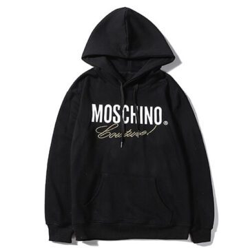 מוסקינו - MOSCHINO HOODIE - White & Black