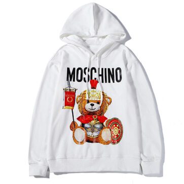 מוסקינו - MOSCHINO HOODIE - White & Black
