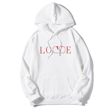 ולנטינו-VALENTINO HOODIES - White & Red