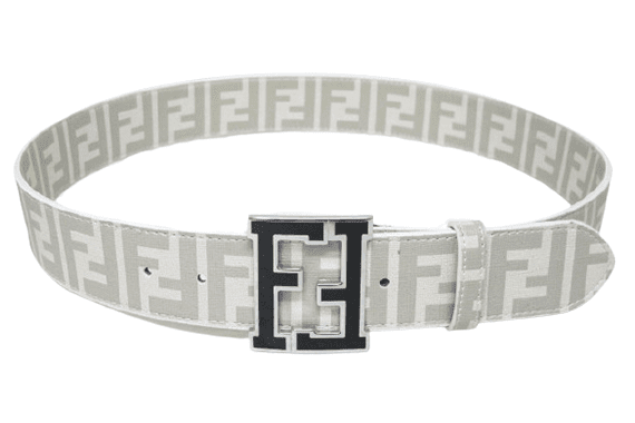 פנדי - FENDI BELT - White & Gray