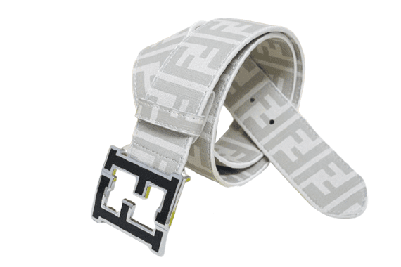 פנדי - FENDI BELT - White & Gray – תמונה 2
