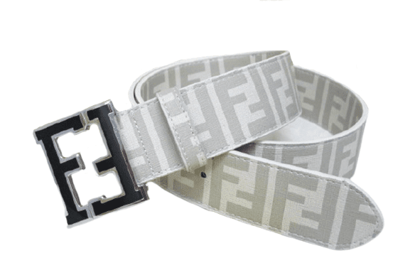 פנדי - FENDI BELT - White & Gray – תמונה 3
