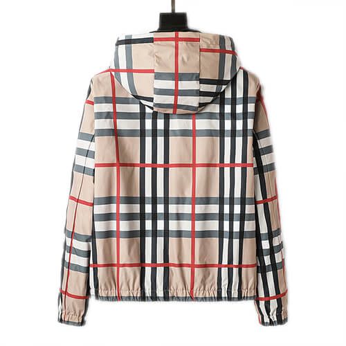 ברברי - BURBERRY JACKET- Grain Brown White & Black – תמונה 2