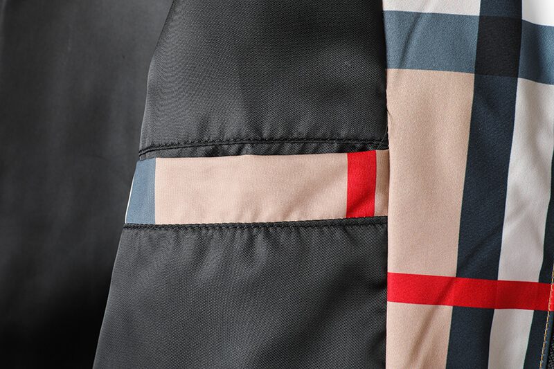 ברברי - BURBERRY JACKET- Grain Brown White & Black – תמונה 6