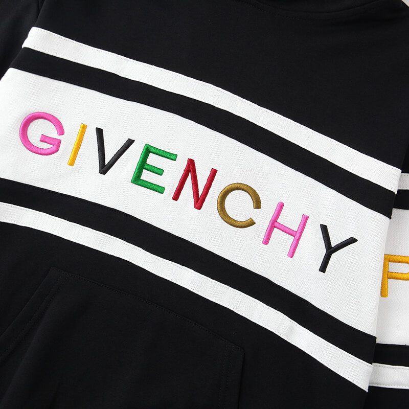 ג'יבנשי-GIVENCHY HOODIES - Black & White Combo – תמונה 3