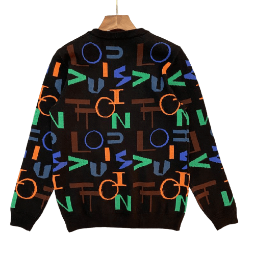 Louis Vuitton-לואי ויטון Sweter - Black Mix – תמונה 2