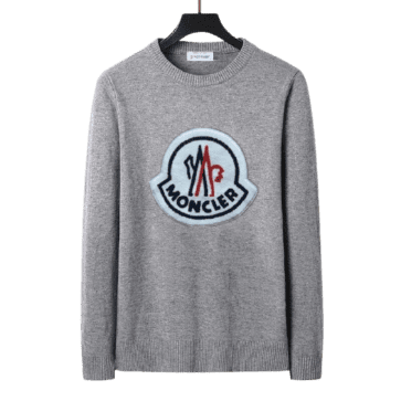 מונקלר-MONCLER SWEATER MEN gray