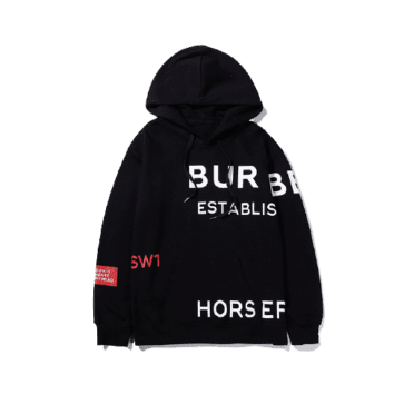 ברברי-BURBERRY WOMEN JACKET&Hoodies- Black White & Red