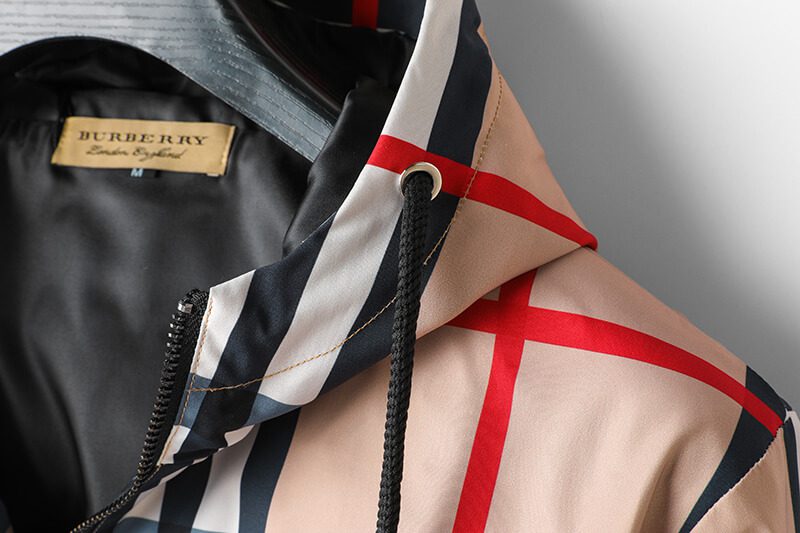 ברברי - BURBERRY JACKET- Grain Brown White & Black – תמונה 9