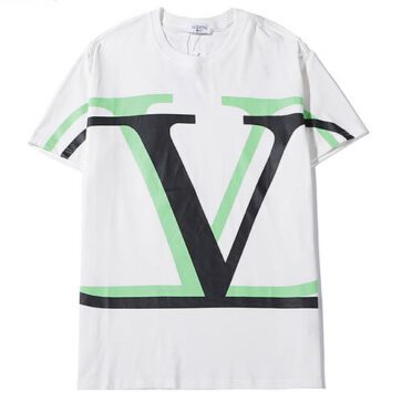 ולנטינו-VALENTINO TSHIRT - White Black & Green