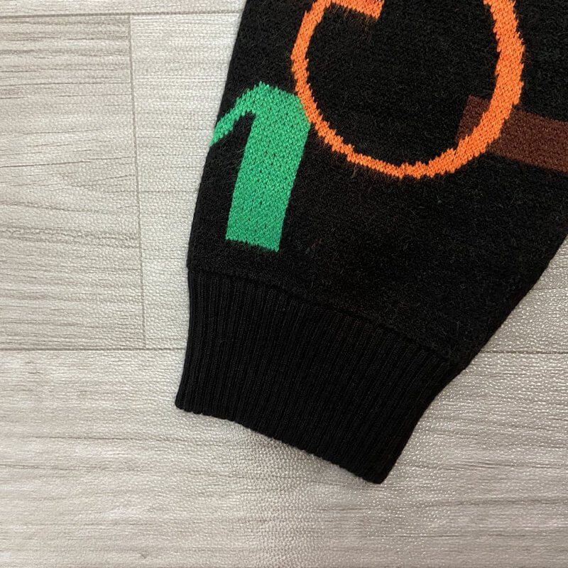 Louis Vuitton-לואי ויטון Sweter - Black Mix – תמונה 5