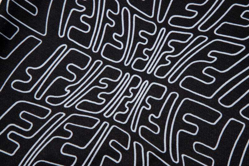 פנדי - FENDI TSHIRT MEN - Black & White – תמונה 5