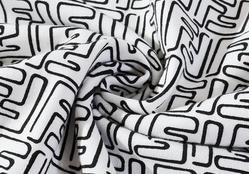 פנדי - FENDI Hoodie - White & Black – תמונה 3