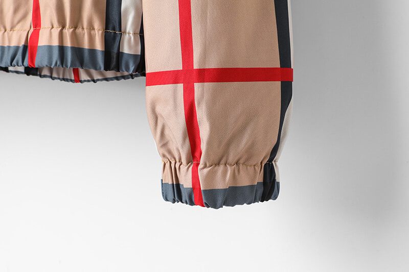 ברברי - BURBERRY JACKET- Grain Brown White & Black – תמונה 4