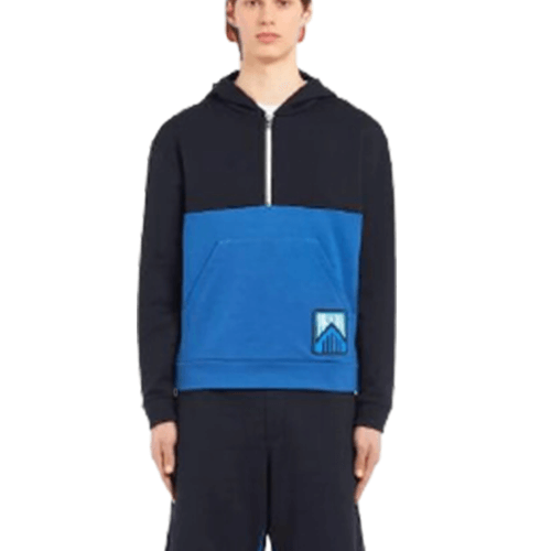 פראדה-PRADA- HOODIE- Black Blue