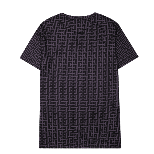 בלמן - Balmain TShirt - Black & Tolopea – תמונה 2