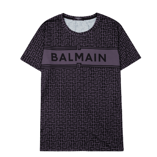בלמן - Balmain TShirt - Black & Tolopea