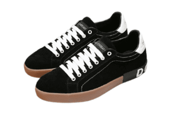 דולצ'ה וגבאנה-D&G Shoes - Black Cigar & White