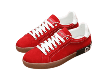 דולצ'ה וגבאנה-D&G Shoes - Red Cigar & White