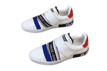 דולצ'ה וגבאנה-D&G Shoes - White Blue Red & Black