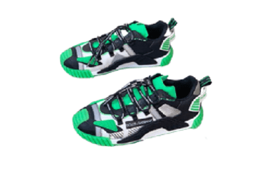 דולצ'ה וגבאנה-D&G Shoes - White Green & Black