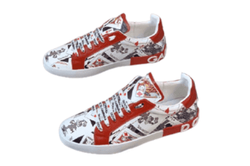 דולצ'ה וגבאנה-D&G Shoes - White & Red