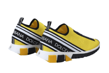 דולצ'ה וגבאנה-D&G Shoes - Yellow Black & White
