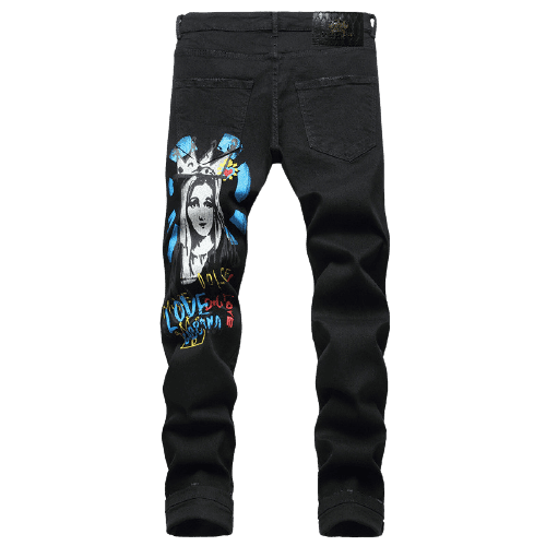 דולצ'ה וגבאנה-D&G JEANS - Black Blue & Red Mix – תמונה 2