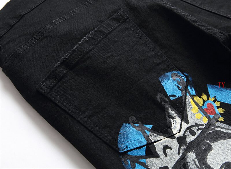 דולצ'ה וגבאנה-D&G JEANS - Black Blue & Red Mix – תמונה 5