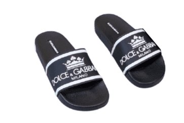 דולצ'ה וגבאנה-D&G Slipper - Black & White