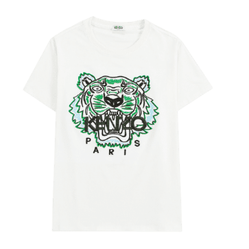 קנזו - KENZO Tshirts for men - White Black & Green
