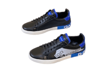 דולצ'ה וגבאנה-D&G Shoes - Black Blue & White