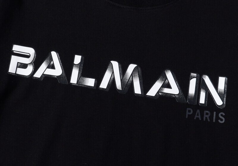 בלמן - Balmain TShirt - Black & White – תמונה 3