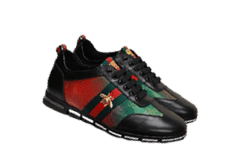 גוצ'י - GUCCI Shoe - Black Blue Green & Red
