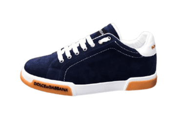 דולצ'ה וגבאנה-D&G Shoes - Navy Blue ORG & White