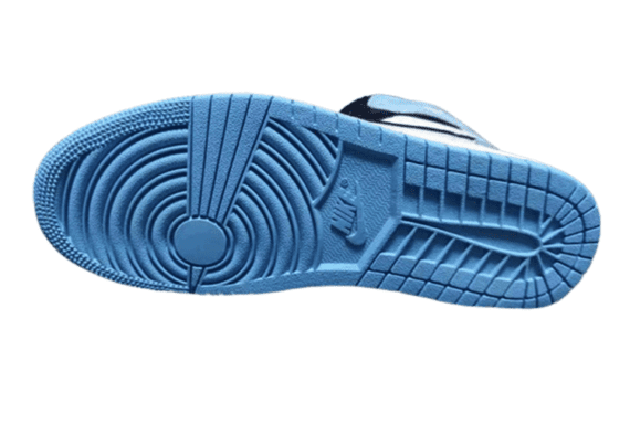 נעלי נייק-Nike Air Jordan 1 High White With Nave - Sky Blue