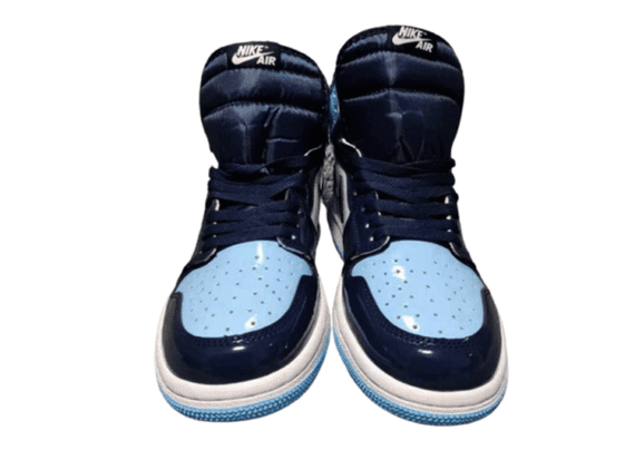 נעלי נייק-Nike Air Jordan 1 High White With Nave - Sky Blue