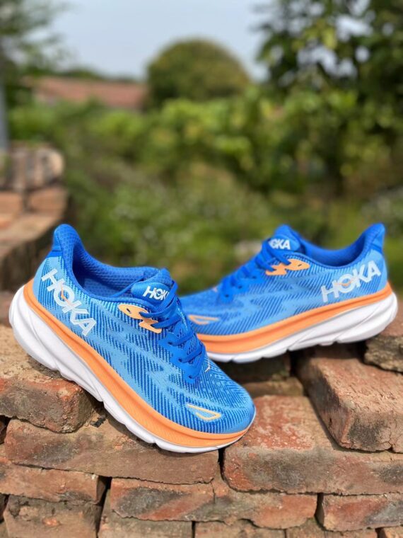 נעלי הוקה-HOKA ONE ONE Clifton 9 White Blue