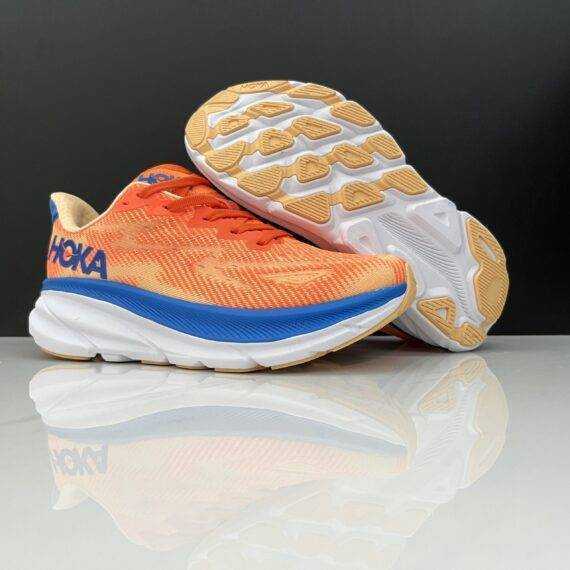 נעלי הוקה-HOKA ONE ONE Clifton 9 White Orange