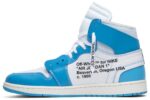 נייק ג'ורדן-AIR JORDAN 1 RETRO HIGH OFF-WHITE UNIVERSITY BLUE